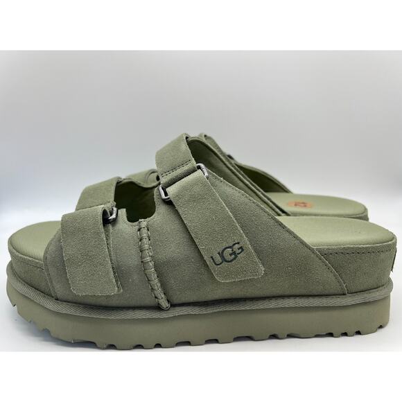 UGG Goldenstar Hi Slide Shaded Clover 1155458 Women's Size 12 New - Picture 2 of 16